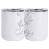 10 oz. White Stainless Steel Short Tumbler Thumbnail
