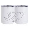 10 oz. White Stainless Steel Short Tumbler Thumbnail