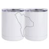 10 oz. White Stainless Steel Short Tumbler Thumbnail
