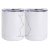 10 oz. White Stainless Steel Short Tumbler Thumbnail