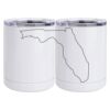 10 oz. White Stainless Steel Short Tumbler Thumbnail