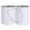 10 oz. White Stainless Steel Short Tumbler Thumbnail