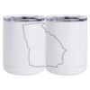 10 oz. White Stainless Steel Short Tumbler Thumbnail
