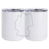 10 oz. White Stainless Steel Short Tumbler Thumbnail