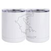 10 oz. White Stainless Steel Short Tumbler Thumbnail