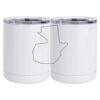 10 oz. White Stainless Steel Short Tumbler Thumbnail