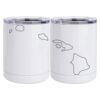 10 oz. White Stainless Steel Short Tumbler Thumbnail