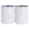 10 oz. White Stainless Steel Short Tumbler Thumbnail