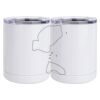 10 oz. White Stainless Steel Short Tumbler Thumbnail