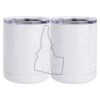 10 oz. White Stainless Steel Short Tumbler Thumbnail