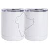 10 oz. White Stainless Steel Short Tumbler Thumbnail
