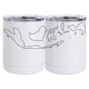 10 oz. White Stainless Steel Short Tumbler Thumbnail