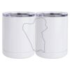 10 oz. White Stainless Steel Short Tumbler Thumbnail