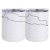 10 oz. White Stainless Steel Short Tumbler Thumbnail