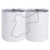 10 oz. White Stainless Steel Short Tumbler Thumbnail