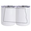 10 oz. White Stainless Steel Short Tumbler Thumbnail