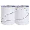 10 oz. White Stainless Steel Short Tumbler Thumbnail