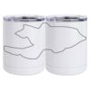 10 oz. White Stainless Steel Short Tumbler Thumbnail