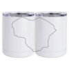 10 oz. White Stainless Steel Short Tumbler Thumbnail