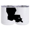 10 oz. White Stainless Steel Short Tumbler Thumbnail