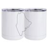 10 oz. White Stainless Steel Short Tumbler Thumbnail