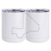 10 oz. White Stainless Steel Short Tumbler Thumbnail