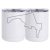 10 oz. White Stainless Steel Short Tumbler Thumbnail
