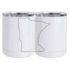 10 oz. White Stainless Steel Short Tumbler Thumbnail