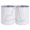 10 oz. White Stainless Steel Short Tumbler Thumbnail