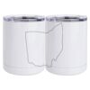 10 oz. White Stainless Steel Short Tumbler Thumbnail
