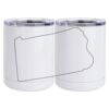 10 oz. White Stainless Steel Short Tumbler Thumbnail