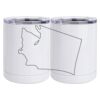 10 oz. White Stainless Steel Short Tumbler Thumbnail