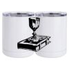 10 oz. White Stainless Steel Short Tumbler Thumbnail