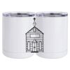 10 oz. White Stainless Steel Short Tumbler Thumbnail