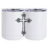 10 oz. White Stainless Steel Short Tumbler Thumbnail
