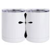 10 oz. White Stainless Steel Short Tumbler Thumbnail