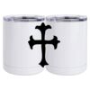 10 oz. White Stainless Steel Short Tumbler Thumbnail