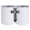 10 oz. White Stainless Steel Short Tumbler Thumbnail