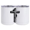10 oz. White Stainless Steel Short Tumbler Thumbnail