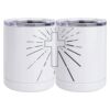 10 oz. White Stainless Steel Short Tumbler Thumbnail