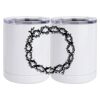 10 oz. White Stainless Steel Short Tumbler Thumbnail