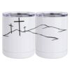 10 oz. White Stainless Steel Short Tumbler Thumbnail