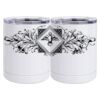 10 oz. White Stainless Steel Short Tumbler Thumbnail
