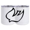 10 oz. White Stainless Steel Short Tumbler Thumbnail