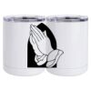 10 oz. White Stainless Steel Short Tumbler Thumbnail