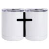 10 oz. White Stainless Steel Short Tumbler Thumbnail