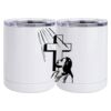 10 oz. White Stainless Steel Short Tumbler Thumbnail
