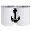 10 oz. White Stainless Steel Short Tumbler Thumbnail
