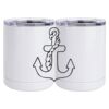 10 oz. White Stainless Steel Short Tumbler Thumbnail