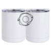 10 oz. White Stainless Steel Short Tumbler Thumbnail